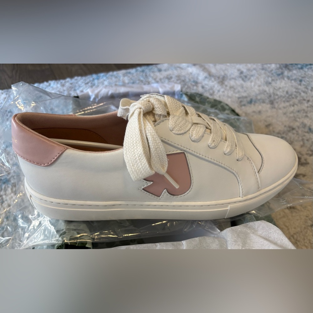 NEW Kate Spade White and Pink Sneakers size 11 (women’s)